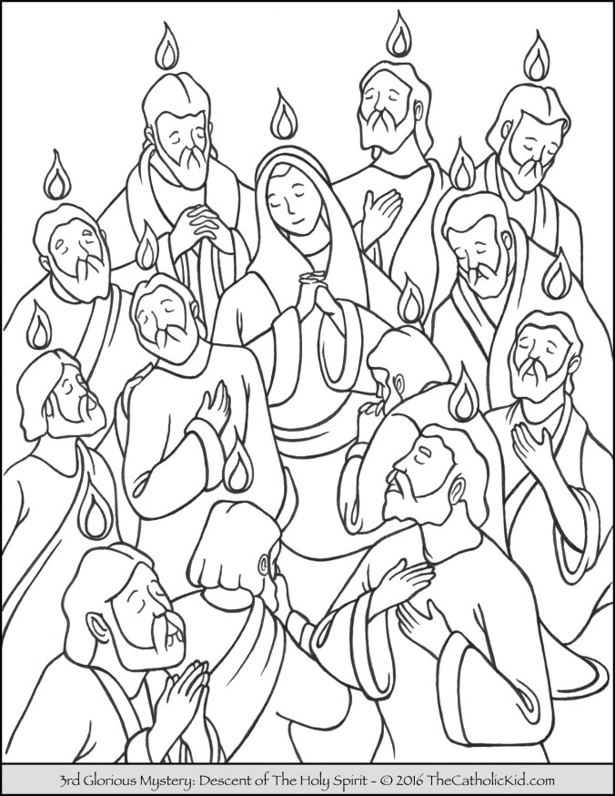 glorious-mysteries-rosary-coloring-pages-3rd-descent-of-the-holy-spirit